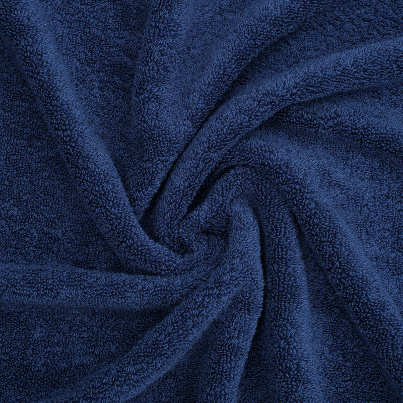  100% Cotton 4 Piece Hand Towels For Bathroom, Navy