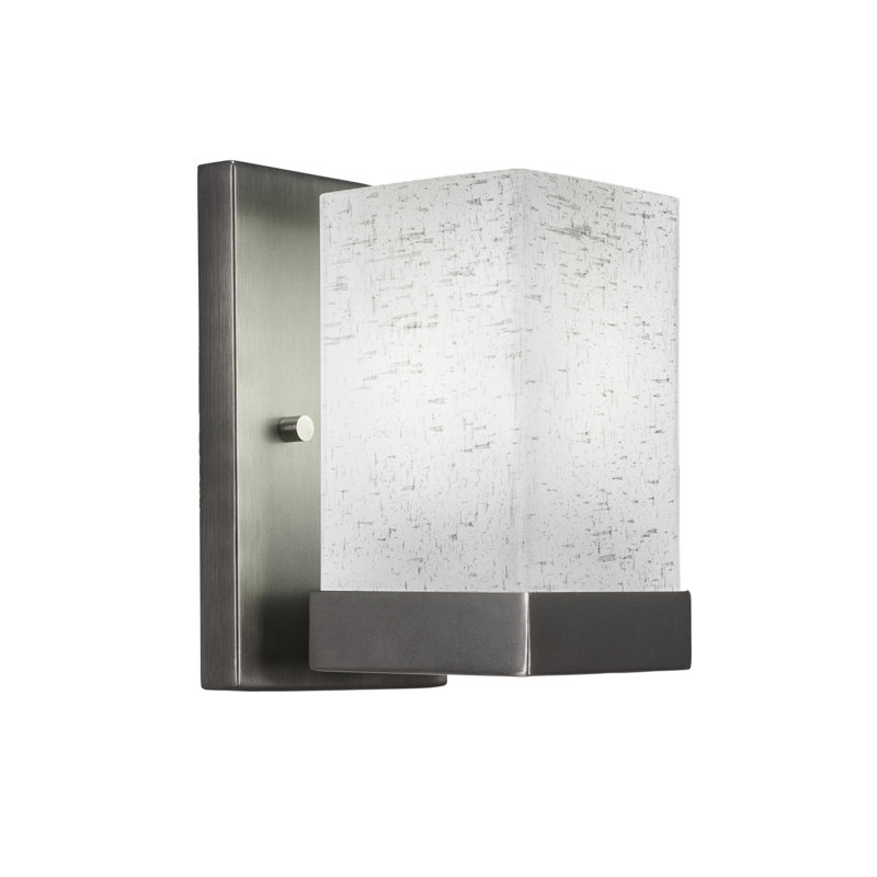 Nouvelle Wall Sconce, Graphite, White