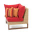 Ensemble de conversation modulaire en rotin 5 pièces avec coussins Sunbrella Tullio-1363704858