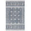 Tapis bleu marine / ivoire en laine / coton touffeté à la main Manwell-838475186