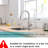Brushed Nickel Sink Faucet With Pull Down , Classic Style Kitchen And Bathroom Faucet, Ceramic Filler Modern Single Handle Design
