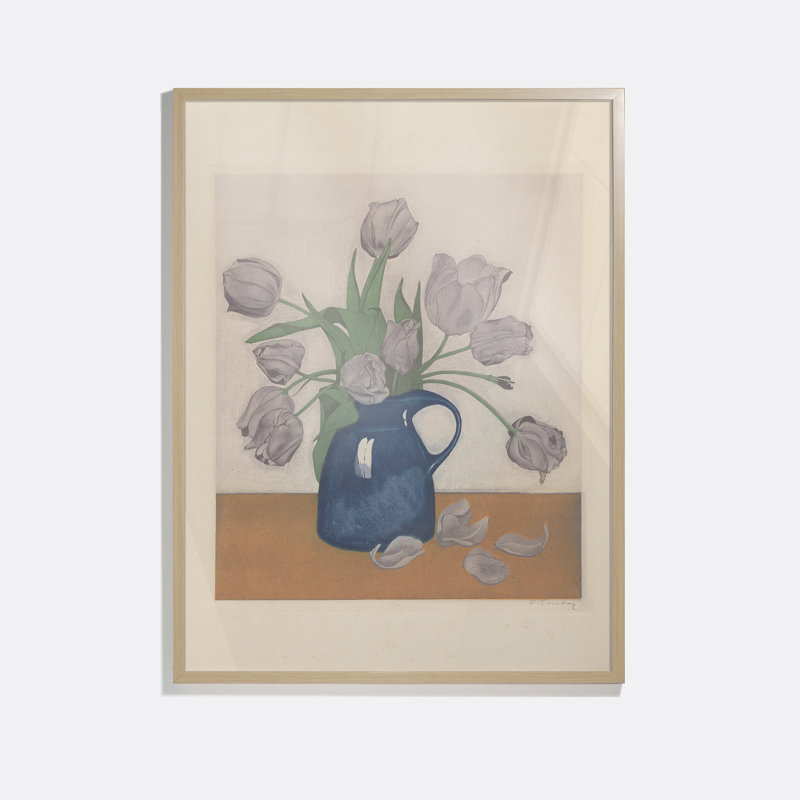 Tulips In A Jug Print by Frans Everbag