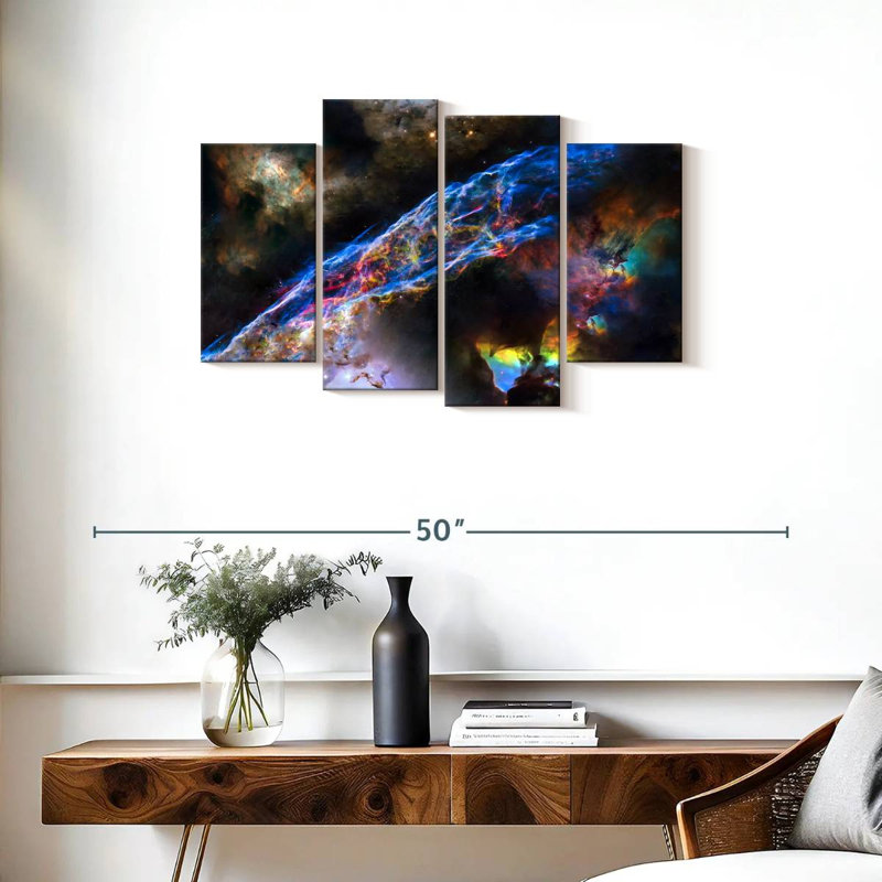 Oberle Glowing Veil Nebula, 22" H x 36" W