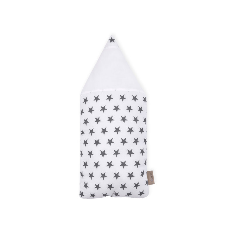 Kleine Sterne Geometric Novelty Cushion, White/Grey