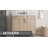 Base de meuble-lavabo simple 35 po Modway Miles seulement-92590981