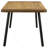 Governess Natural Mango And Black Rectangular Dining Table