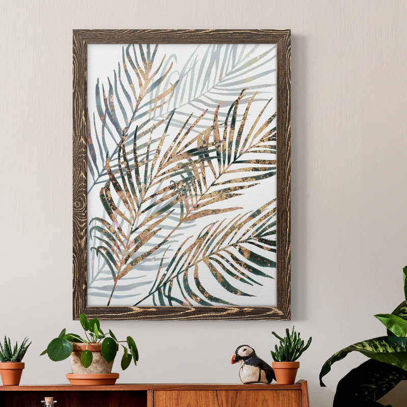 " Summer Gaze II " Painting Print, Walnut, 44" H x 31" W x 1" D