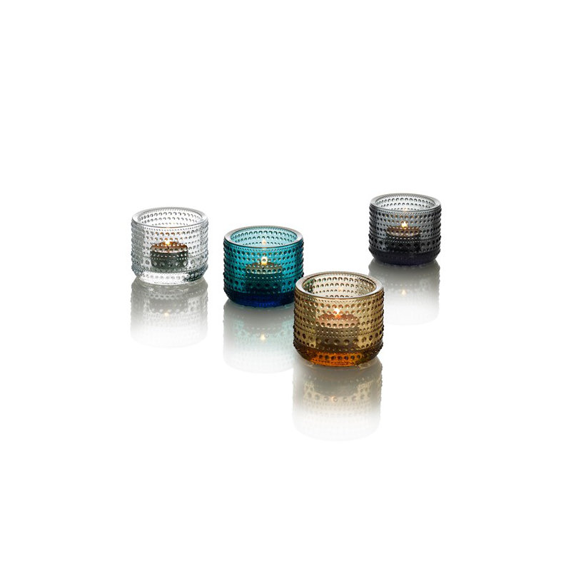 Kastehelmi Storage Jar, 4.5" H x 4.5" W x 4.5" D, Clear