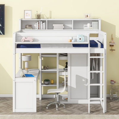 Jaiya Kids Twin Loft Bed