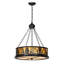 Luminaire suspendu tambour unique et remarquable à 4 lumières Sid-563882247-563882360