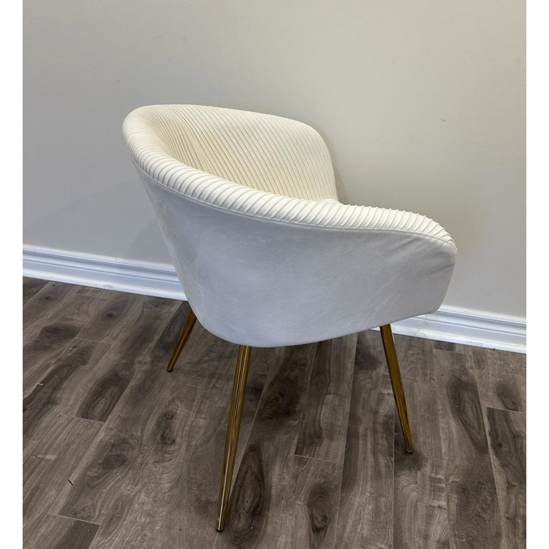 Arienne 17.5'' H Velvet Upholstered Armchair