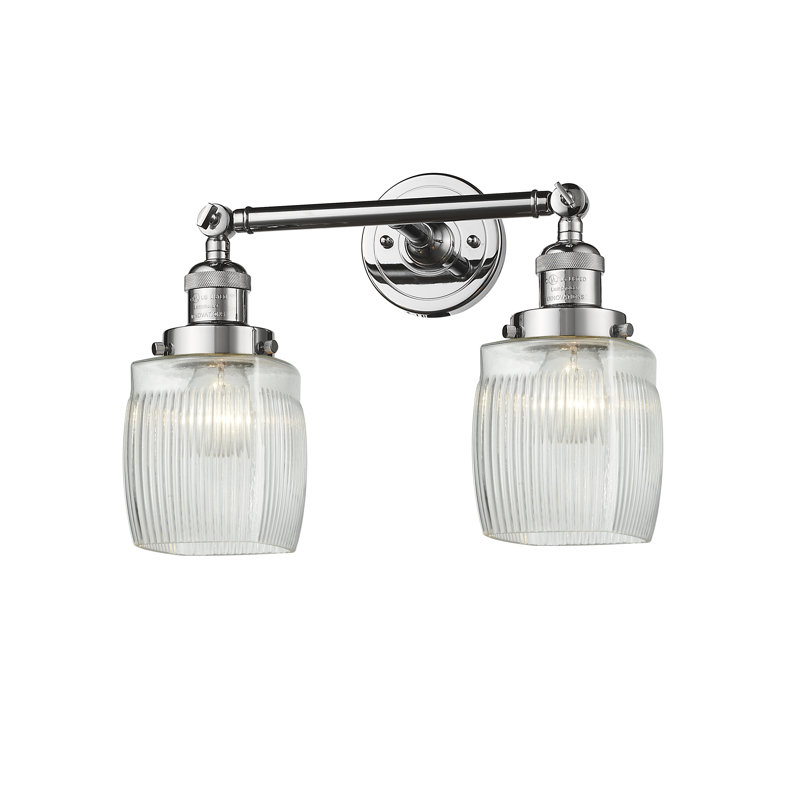Éclairage pour salle de bain à intensité variable 2 lumières Mireya, Ampoule non incluse, Chrome poli