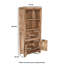 Rushin 165cm H x 70cm W Solid Wood Standard Bookcase