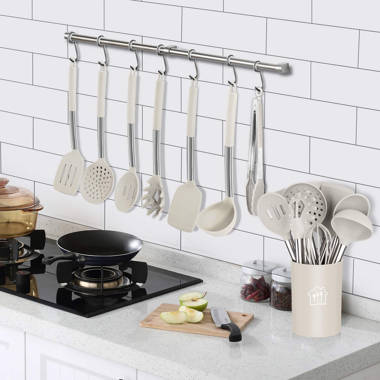 35 Piece Kitchen Cooking Utensils Set with Holder Non Stick