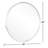 Vidal Stainless Steel Round Mirror