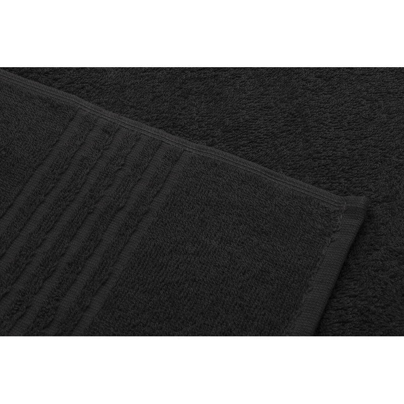 Lightweight Bath Towel, Black