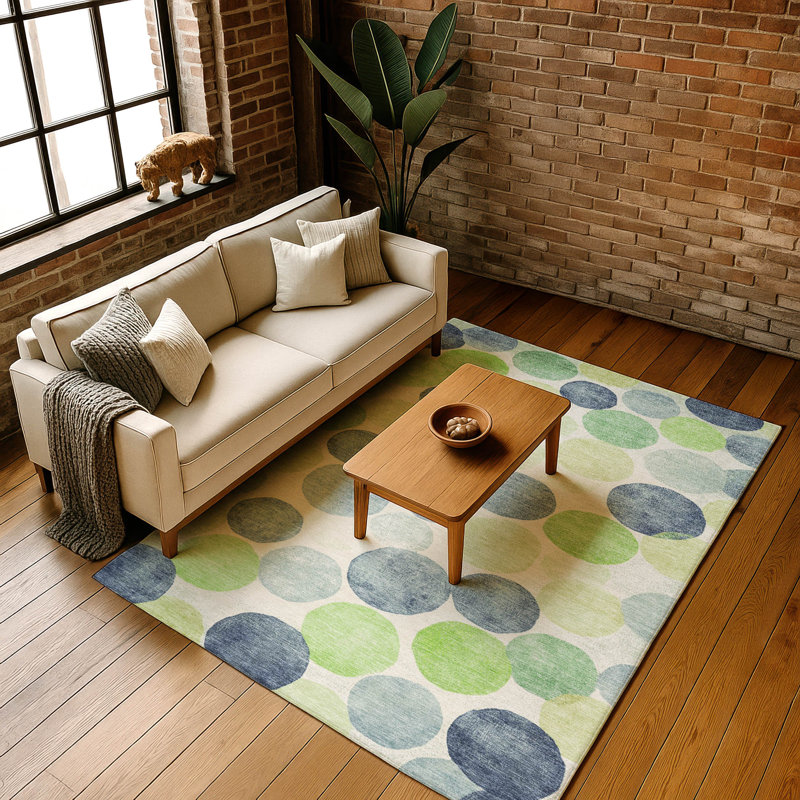 Premium Machine Washable Jakiyra AMF1898 Geometric Rug, Rectangle 9' x 12'