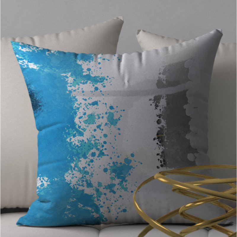 Magnifique housse de coussin carrée magique/insert, 18 po x 18 po