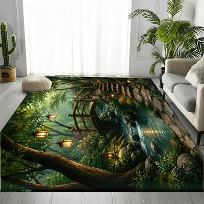 Tapis de forêt Tranquil Woodland Stream