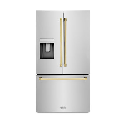 ZLINE Autograph 36 in. Standard-Depth Refrigerator w/ Handles
