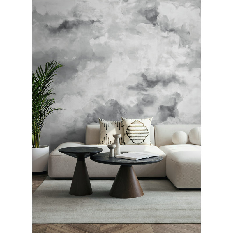Adhésif mural gris Nimbus