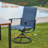 4-Person Patio Dining Set with Round Metal Dining Table and 4 PVC-coated polyester Swivel  Chairs-331165532
