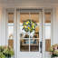Faux Peony 45cm Wreath