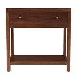 Nora 30 in. W Wood 1 Drawer Wide Nightstand with Shelf