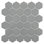 Metro 2" Hex Glossy 11-1/8 " x 12-5/8 " Porcelain Mosaic Floor and Wall Tile