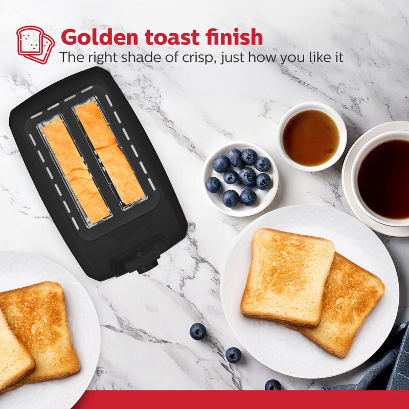 Holstein Housewares 2-Slice Toaster, Black