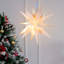 Étoile de Noël Moravian de Noël à DEL blanche à 18 pointes avec fonction minuterie pour la décoration intérieure et extérieure de Noël-1696632607