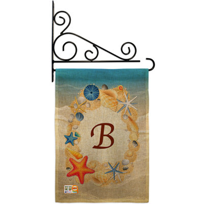 En toile jute 2 faces d’été, 19 po x l 13 po drapeau de jardin
