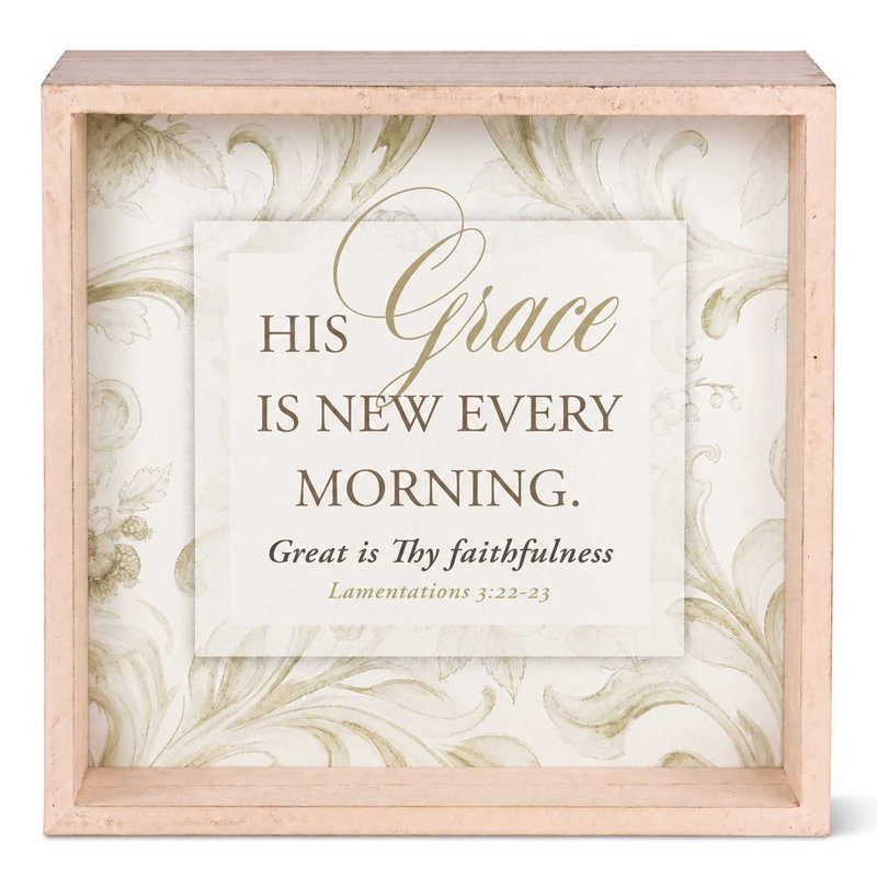 Tabletop 2 Sided Art His Grace Is New