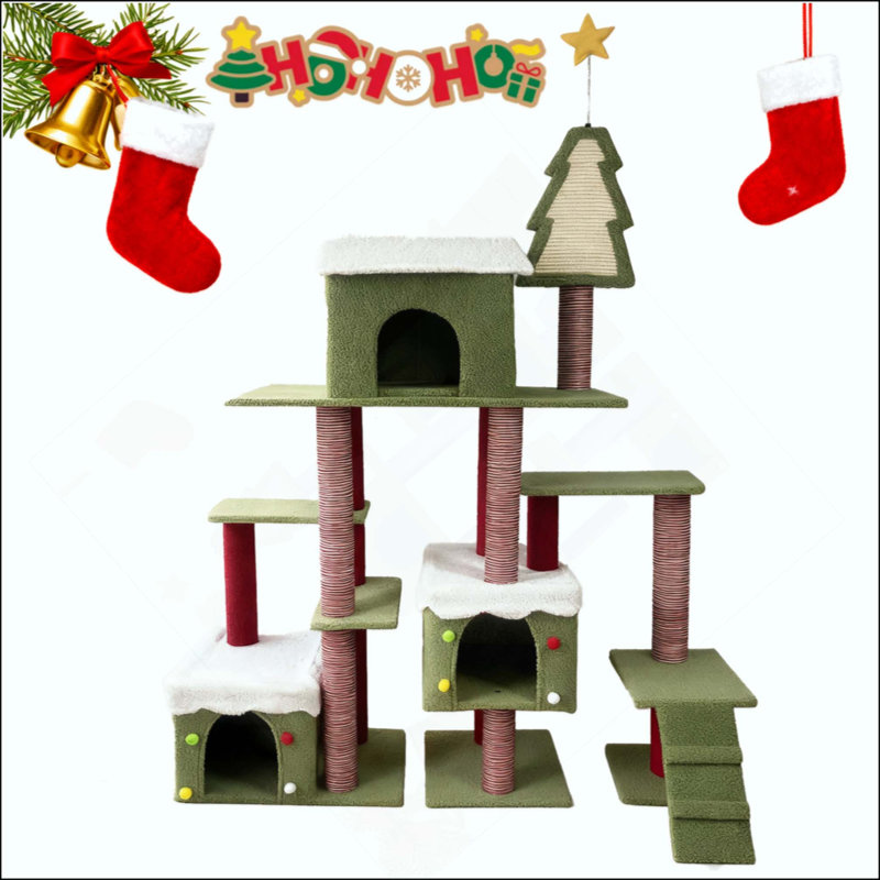 Tour de Noël pour chats d'intérieur