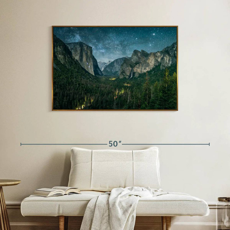 Yosemite, Cadre flottant doré, 40 po x 27 po