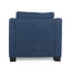 Fauteuil club rembourré - bleu