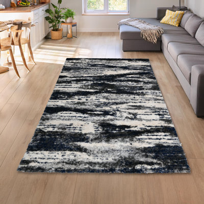 Hardouin Modern Abstract Shag Area Rug