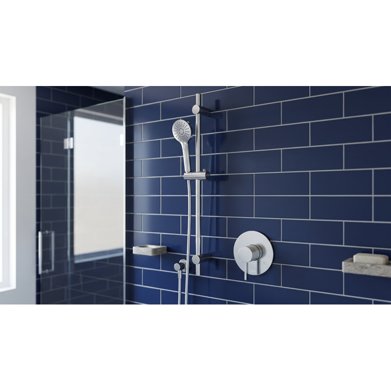 Basico All-In-One Kit with Rough in-Valve, Chrome