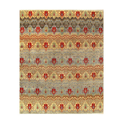 Damash Area Rug in Red