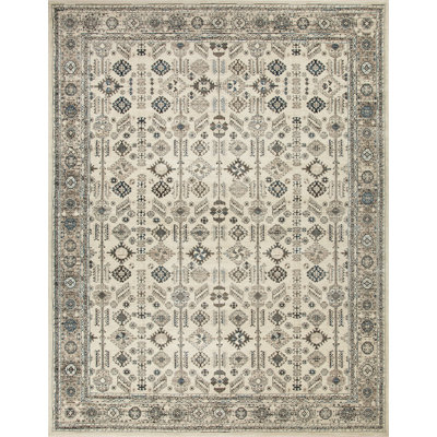 Ostergren Collection Beige/Brown/Blue Transitional Oriental Area Rug