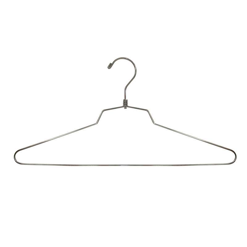 Cintre supérieur en métal pour costume / manteau