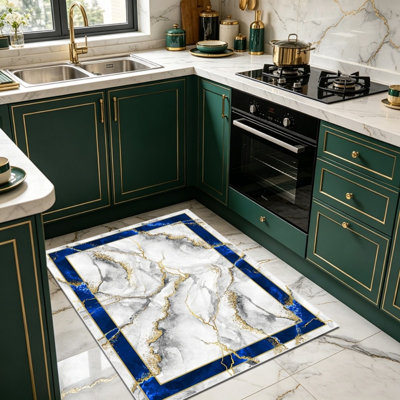 The light luxury marble-patterned carpet brings a sense of elegance, perfectly fitting modern, light luxury, and retro-style homes, instantly elevating the spatial ambiance