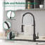 Robinet de cuisine avec douchette extractible-113714569