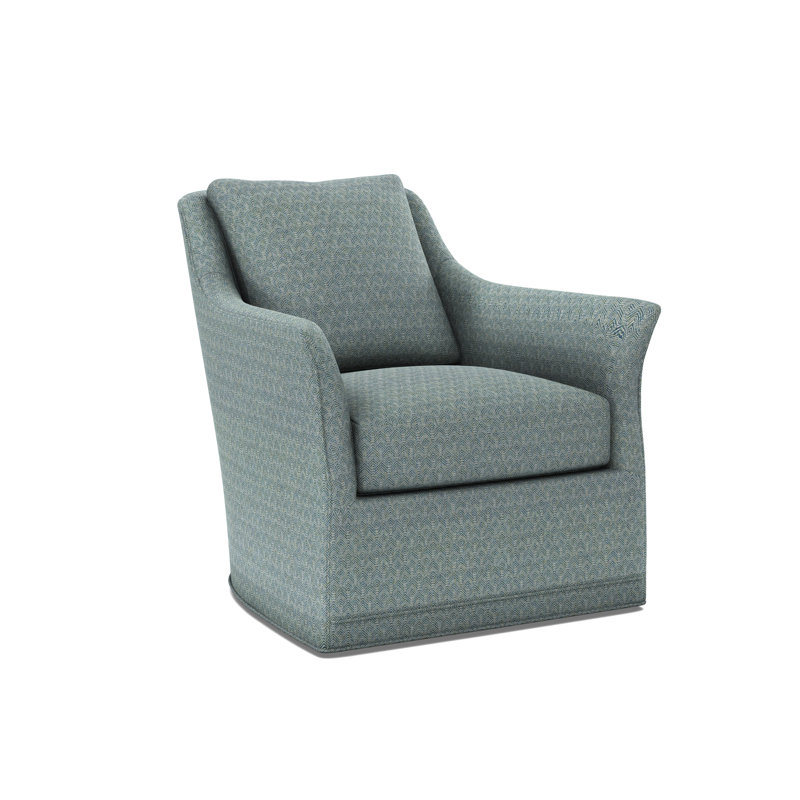 Arcadia Flared Arm Swivel Chair, Lavette Agean