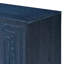 Buffet rétro 54 po avec rangement, armoire rétro à 4 portes avec cannelures et tablettes réglables pour la salle à manger, la cuisine et le salon (bleu marine antique)-1766327204