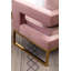 Fauteuil d'appoint contemporain rembourré, rose-149088788