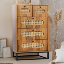 Ebern Designs Limmie Dresser for Bedroom with 5 Drawers, Tall