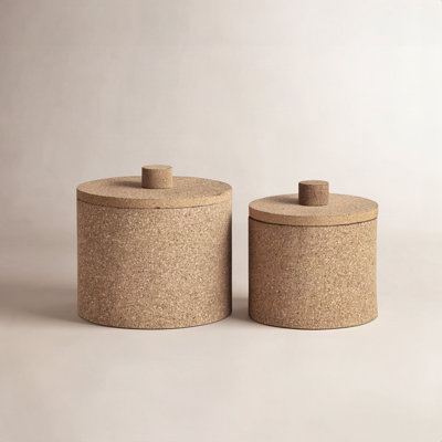 Round Cork Box Lg