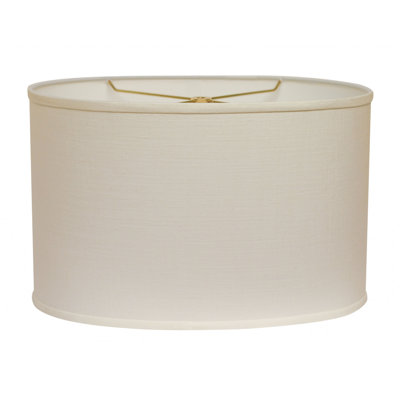 White Linen Oval Lamp Shade