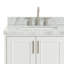 43'' Single Bathroom Vanity with Carrara Marble Top-93359482